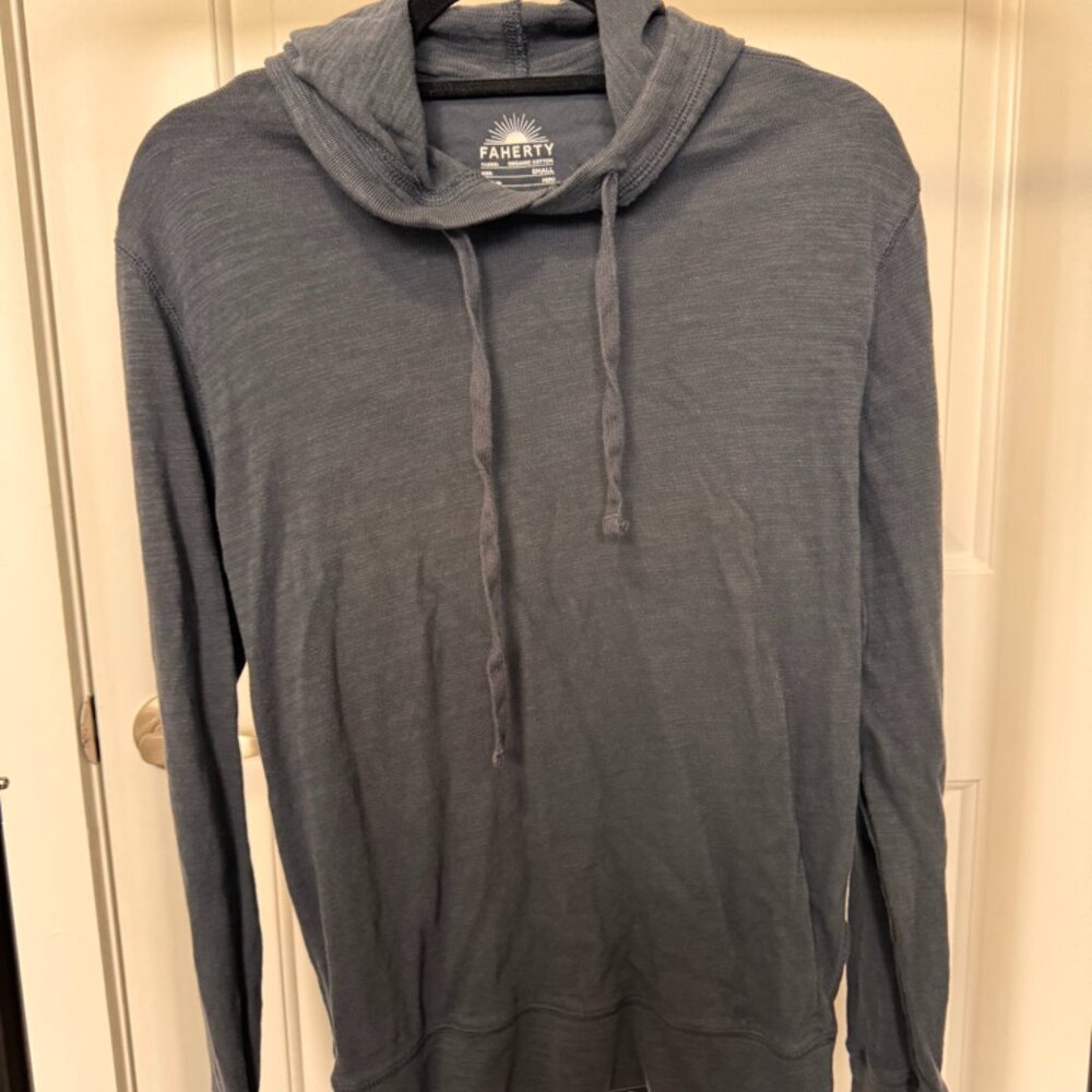 Faherty Sunwashed Long Sleeve Knit Hoodie
